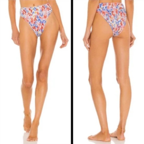 L*Space 3pc Bikini Set Marley Top Aubree & Barlette Bottoms Forever Flowers Sz S - Picture 3 of 15